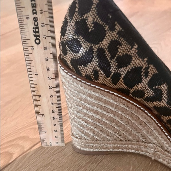 Tory Burch Jackie Leoparx Espadrille wedges sz 8.5 - Picture 9 of 9